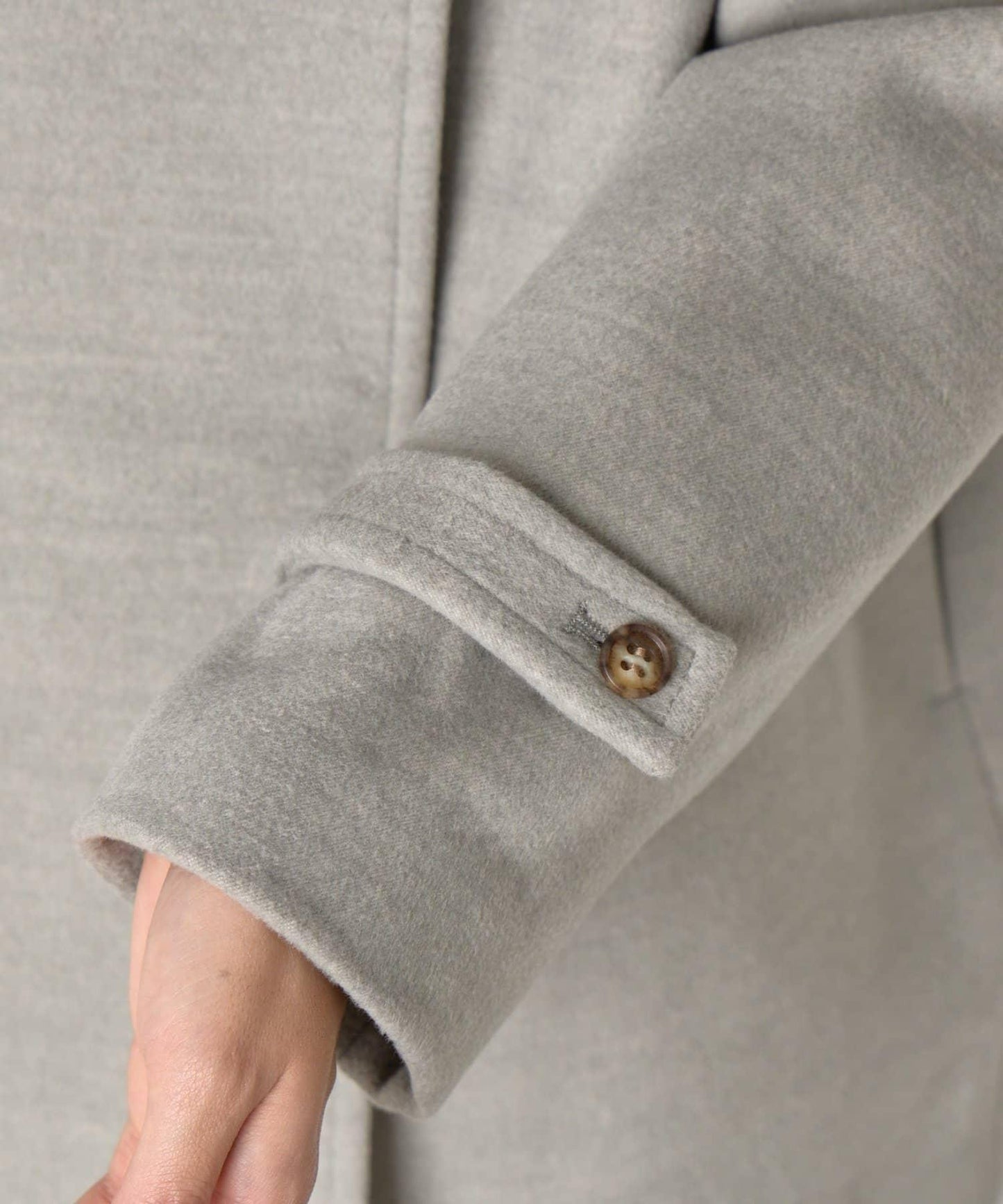 羊毛感立領夾克