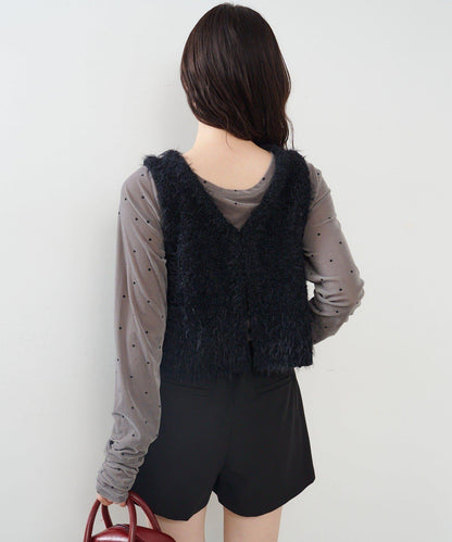 【前後兩穿】粗花呢馬甲