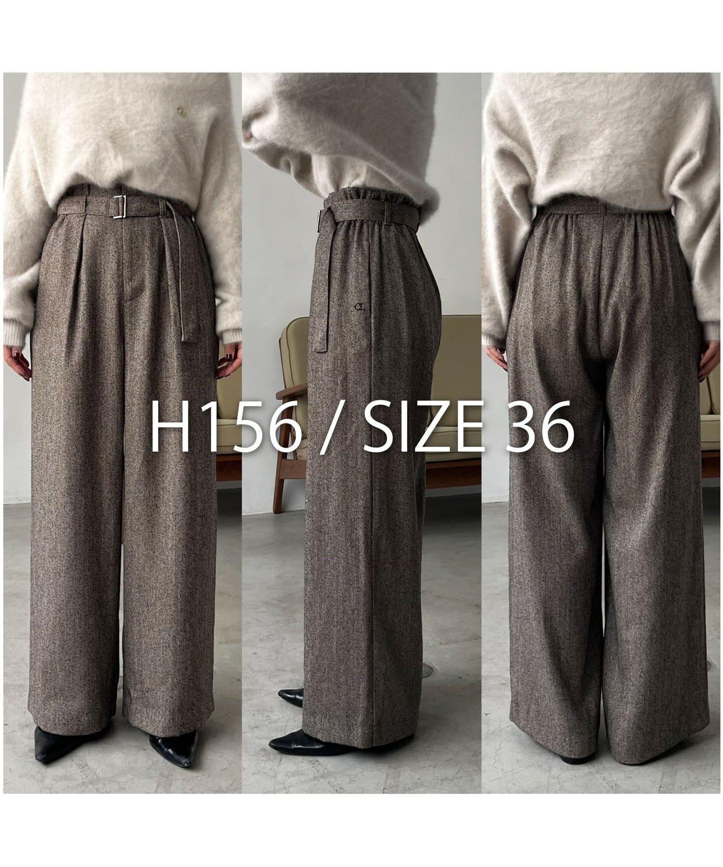 【CAPRICIEUX LE'MAGE】腰帶套裝斑點休閒褲