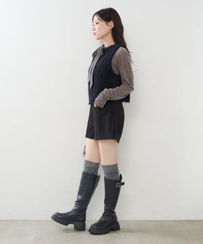 【前後兩穿】粗花呢馬甲