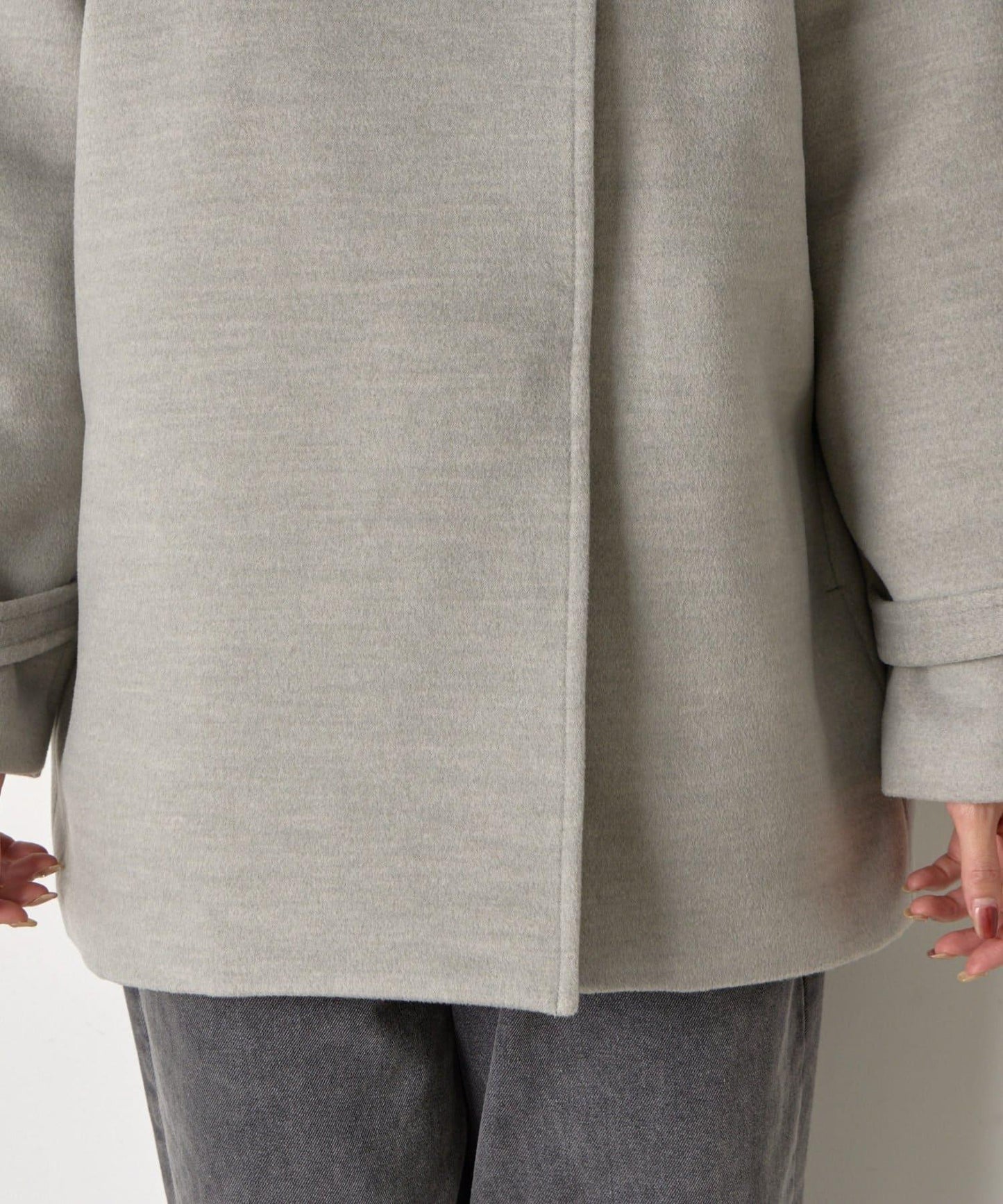 羊毛感立領夾克