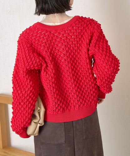 小鹿圖案針織開衫