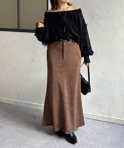 波浪流蘇短款針織衫