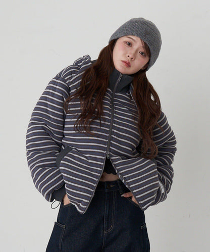 剪裁標誌羽絨服