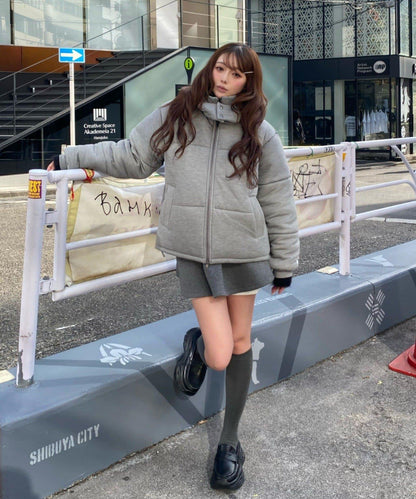 剪裁標誌羽絨服