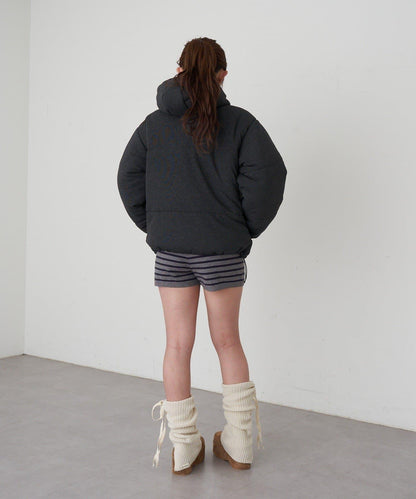 剪裁標誌羽絨服