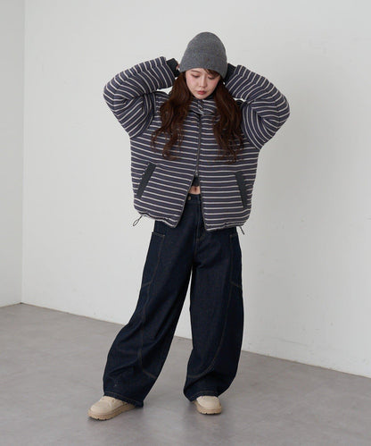 剪裁標誌羽絨服