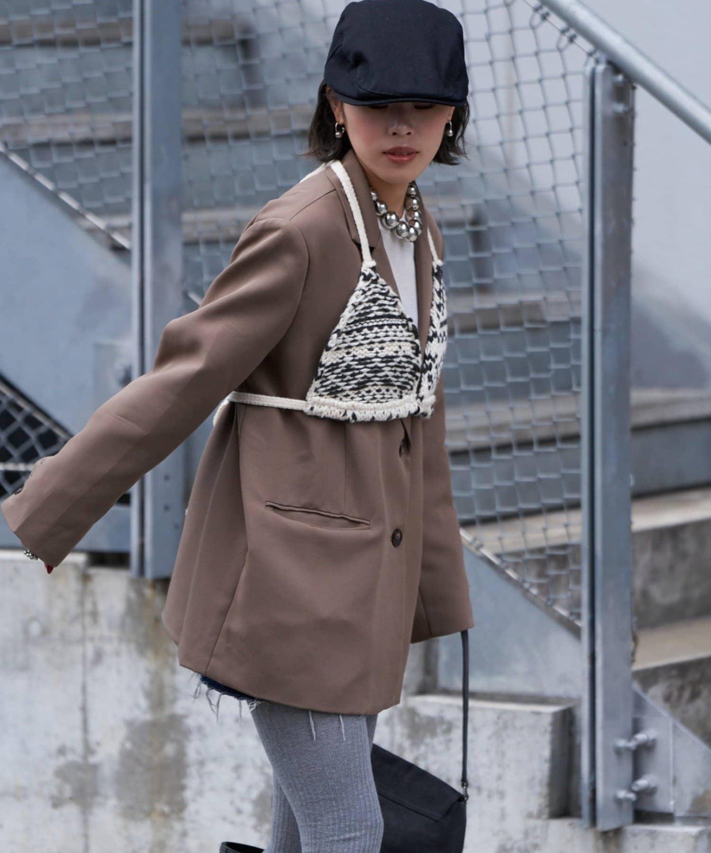 CIAOPANIC TYPY 北歐圖案針織束胸背心