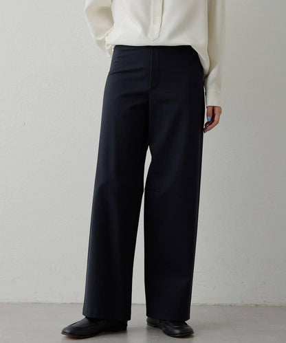 加絨桶型休閒褲