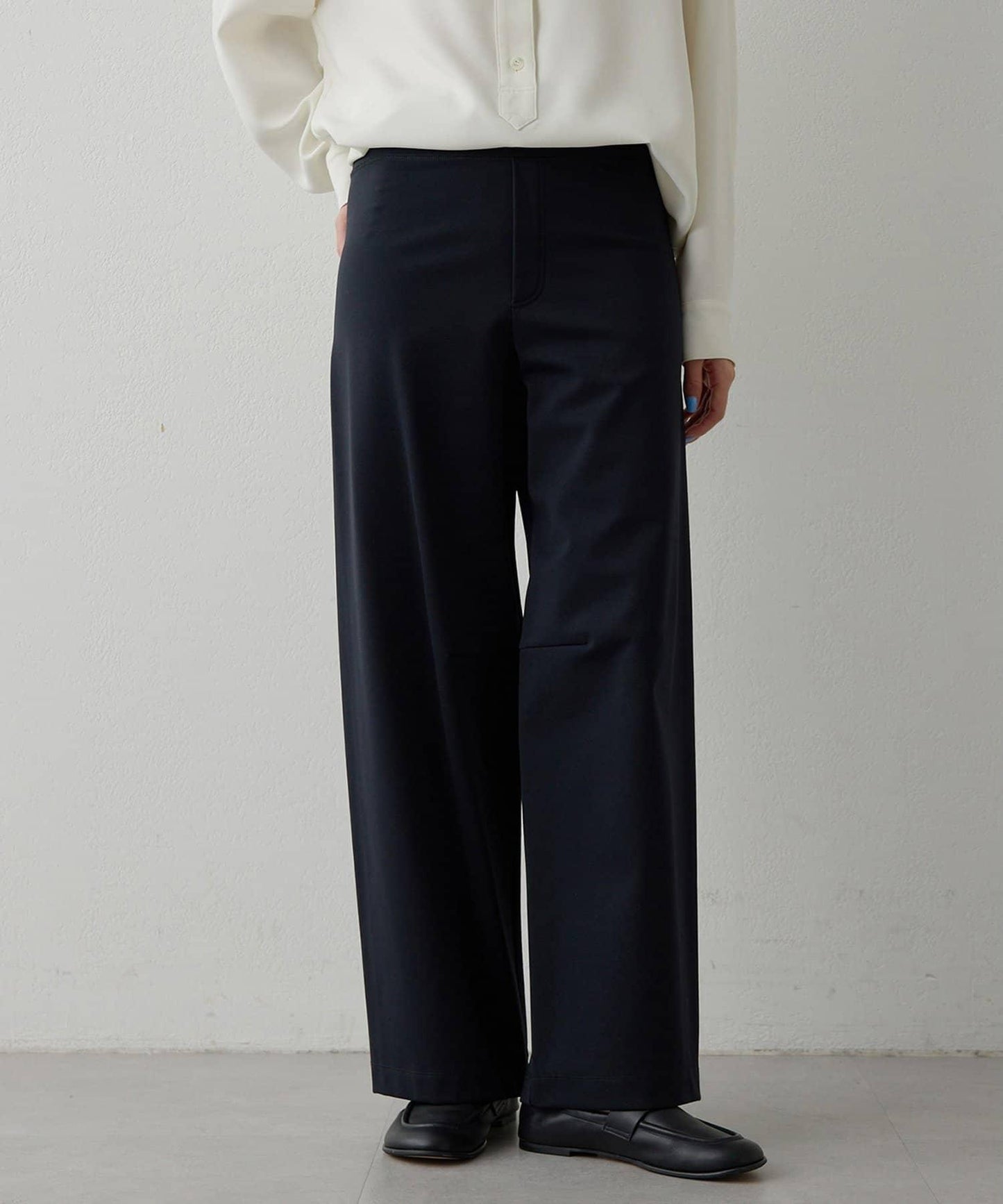 加絨桶型休閒褲