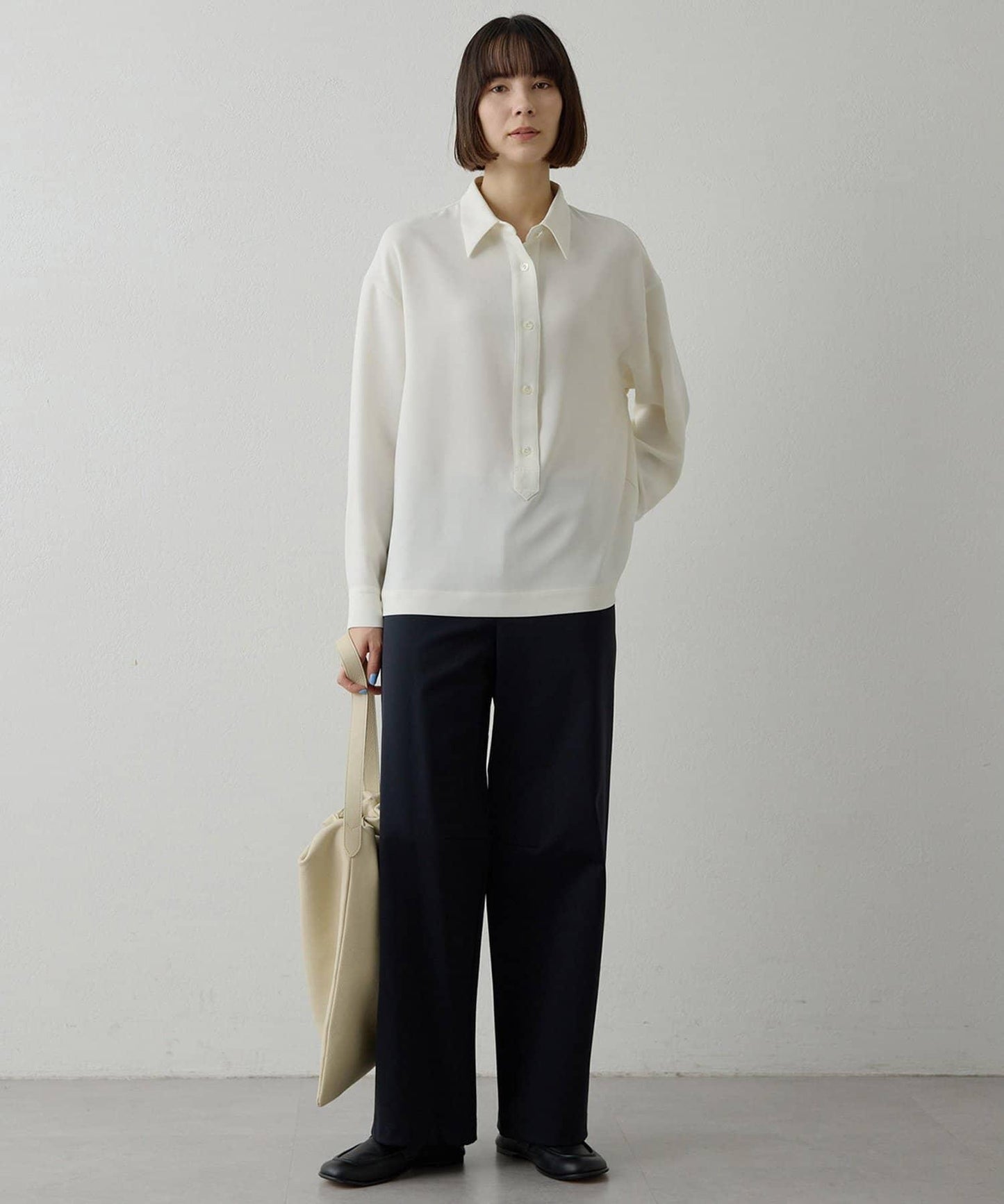 加絨桶型休閒褲