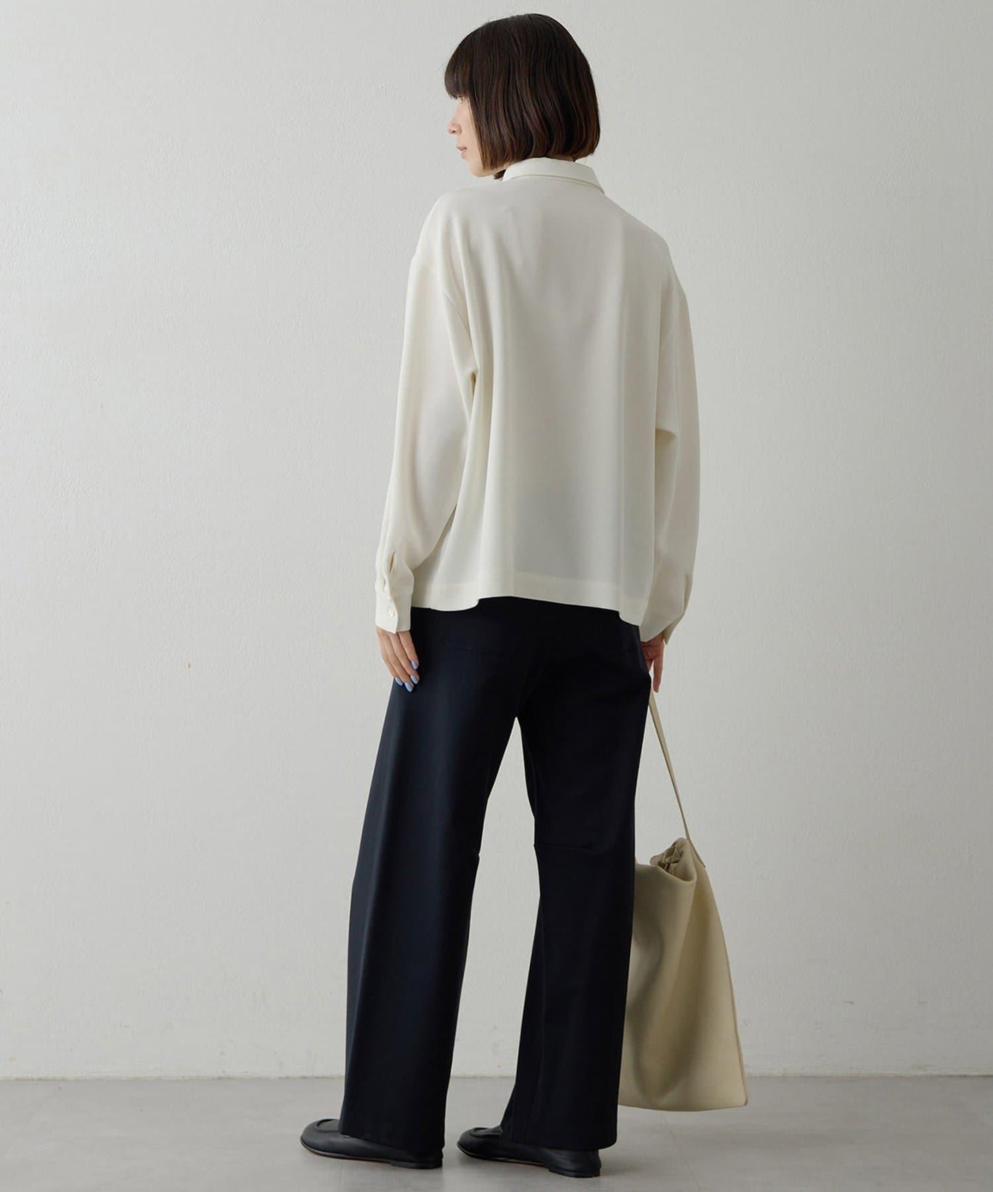 加絨桶型休閒褲