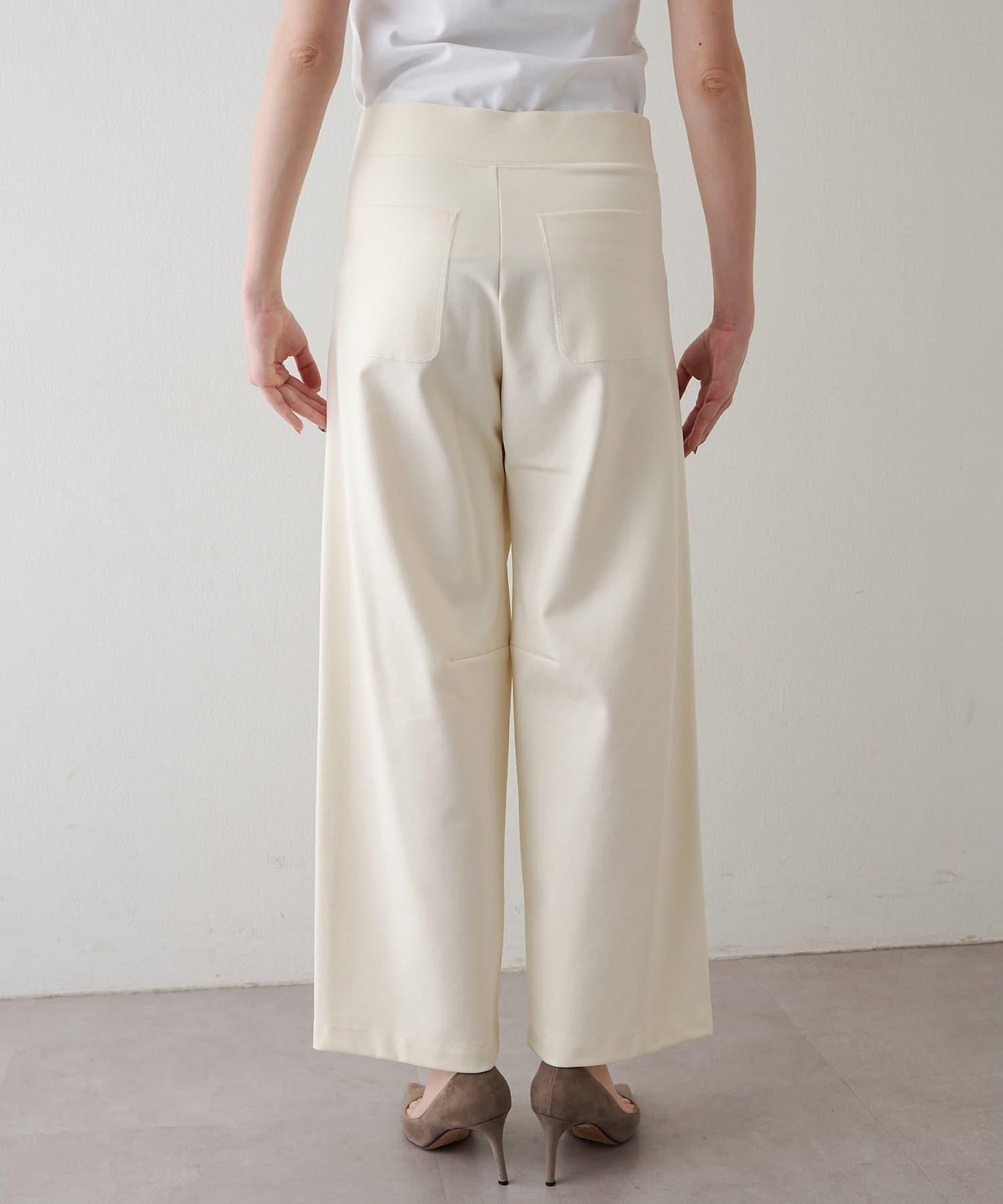 加絨桶型休閒褲