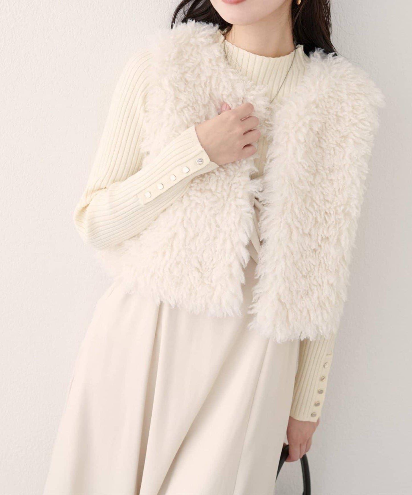 【EVERY.VERY niceclaup】仿皮草馬甲