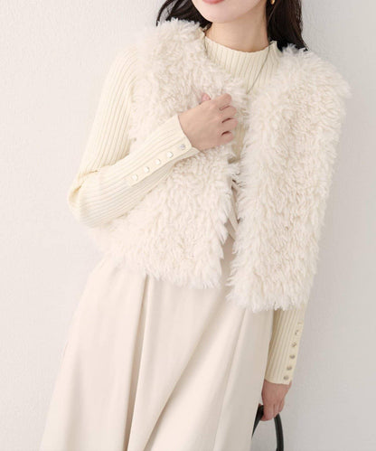【EVERY.VERY niceclaup】仿皮草馬甲