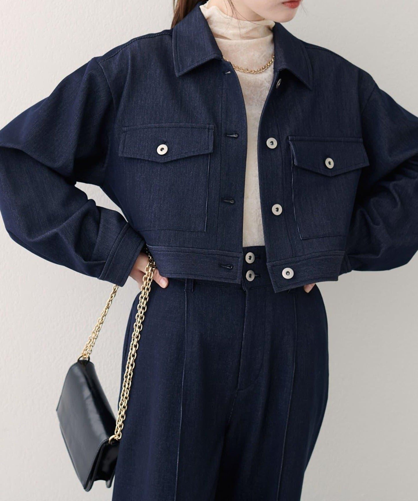 【EVERY.VERY niceclaup】短款襯衫外套