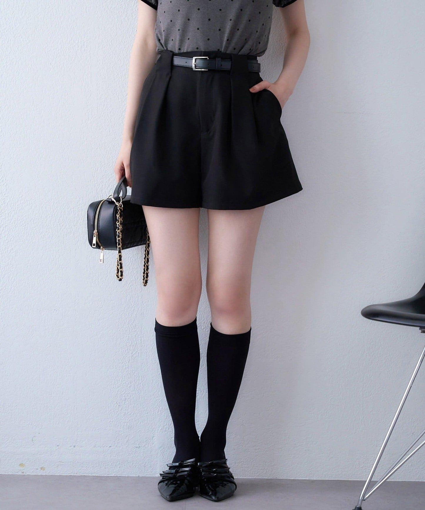 【one after another】配腰帶短褲