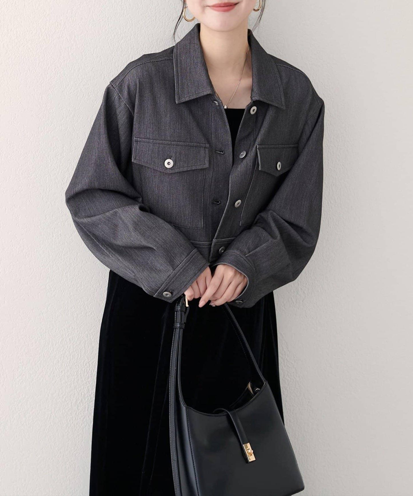 【EVERY.VERY niceclaup】短款襯衫外套