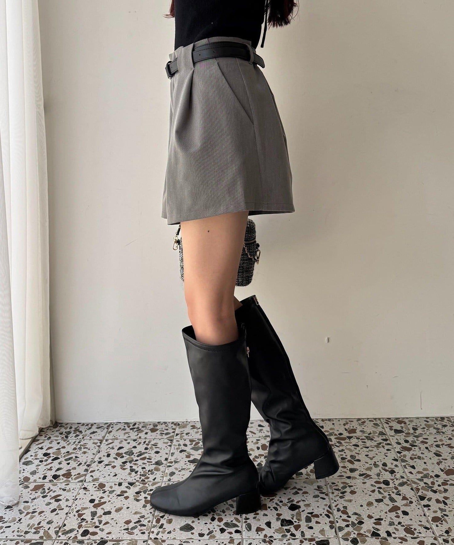 【one after another】配腰帶短褲