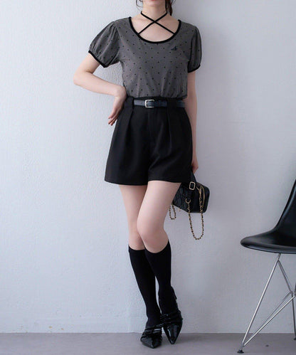 【one after another】配腰帶短褲