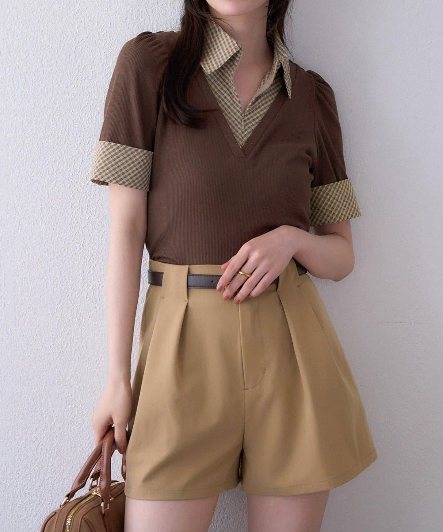 【one after another】配腰帶短褲