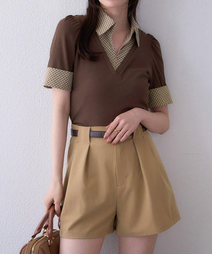 【one after another】配腰帶短褲