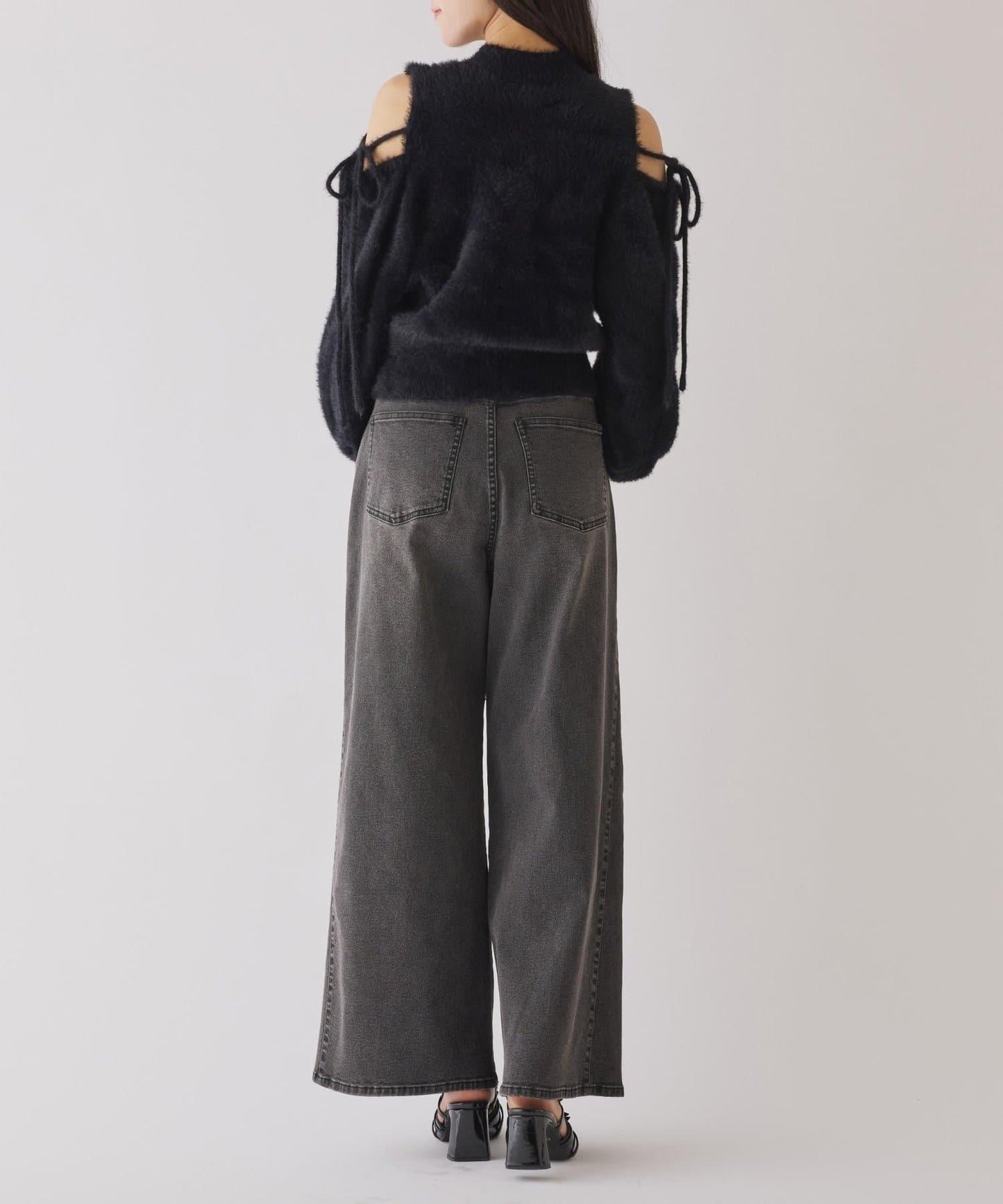 【one after another】可調節腰圍寬鬆牛仔褲