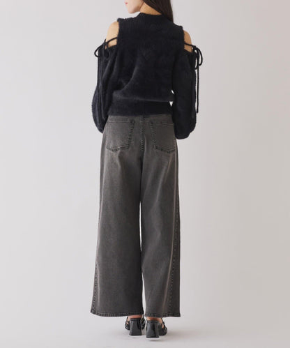 【one after another】可調節腰圍寬鬆牛仔褲