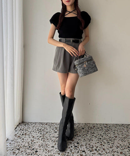 【one after another】配腰帶短褲