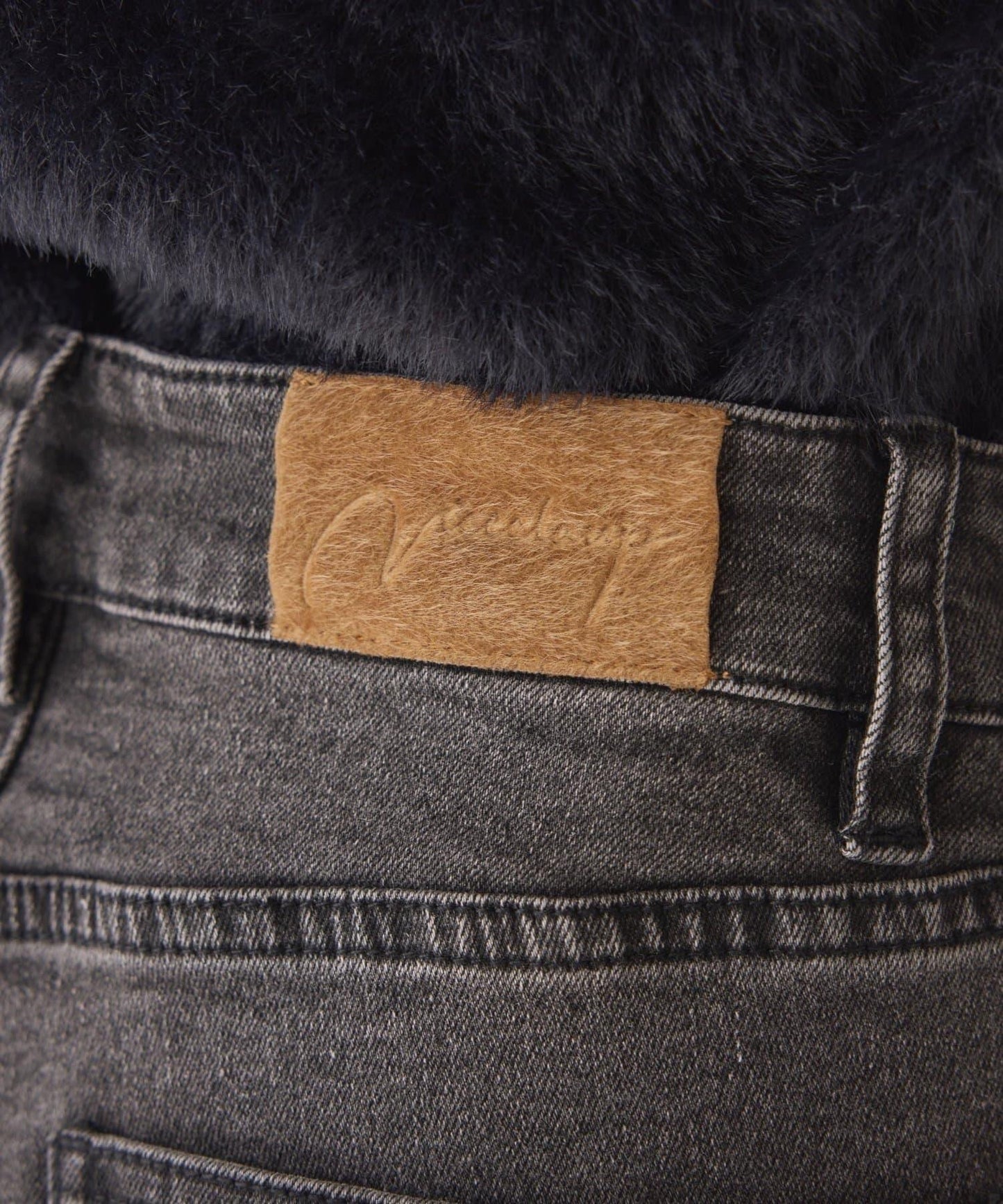 【one after another】可調節腰圍寬鬆牛仔褲