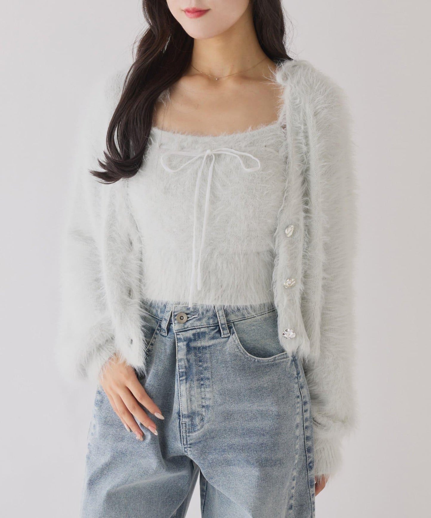 【one after another】可調節腰圍寬鬆牛仔褲