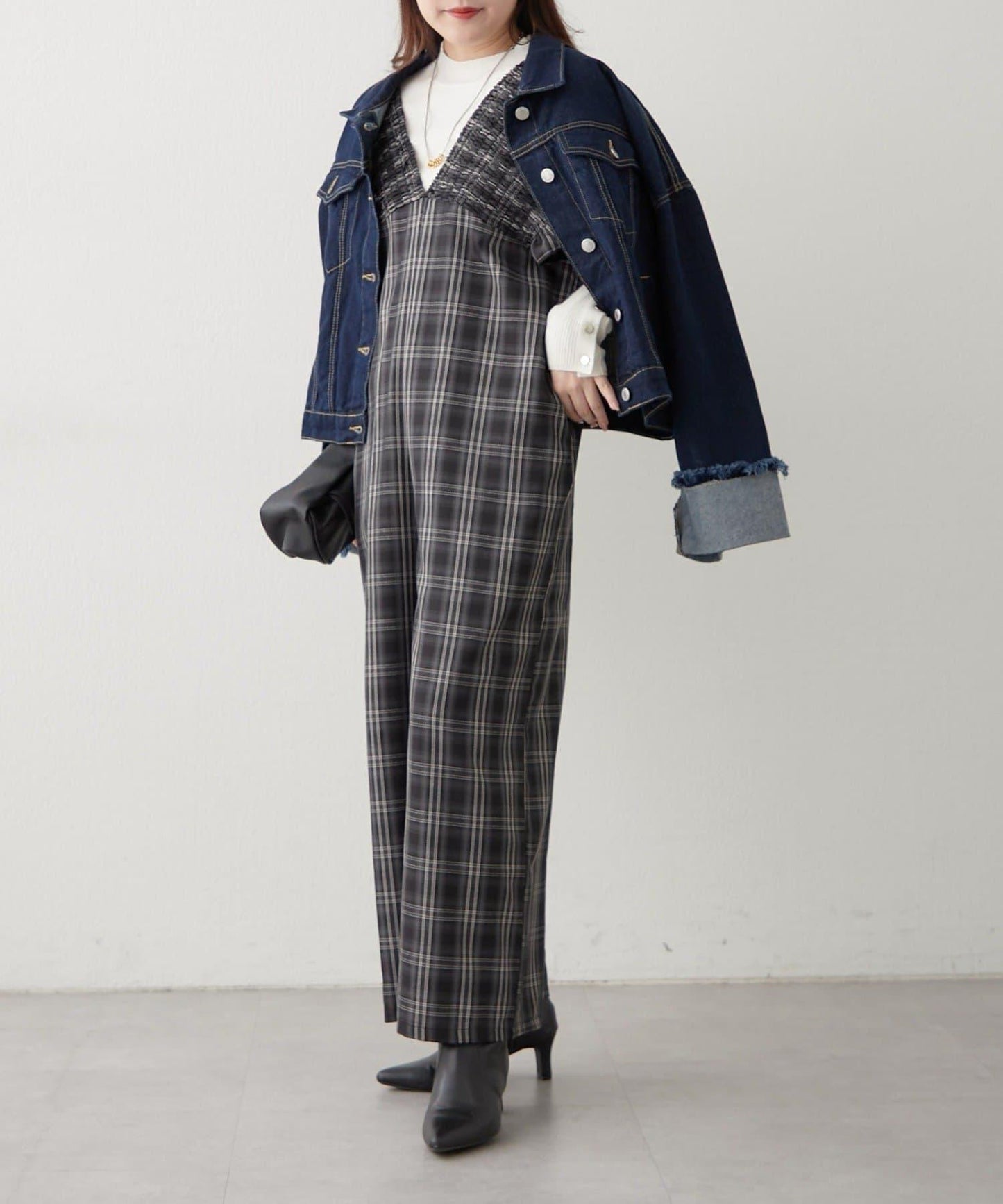 【RMAF】格子收腰連體褲