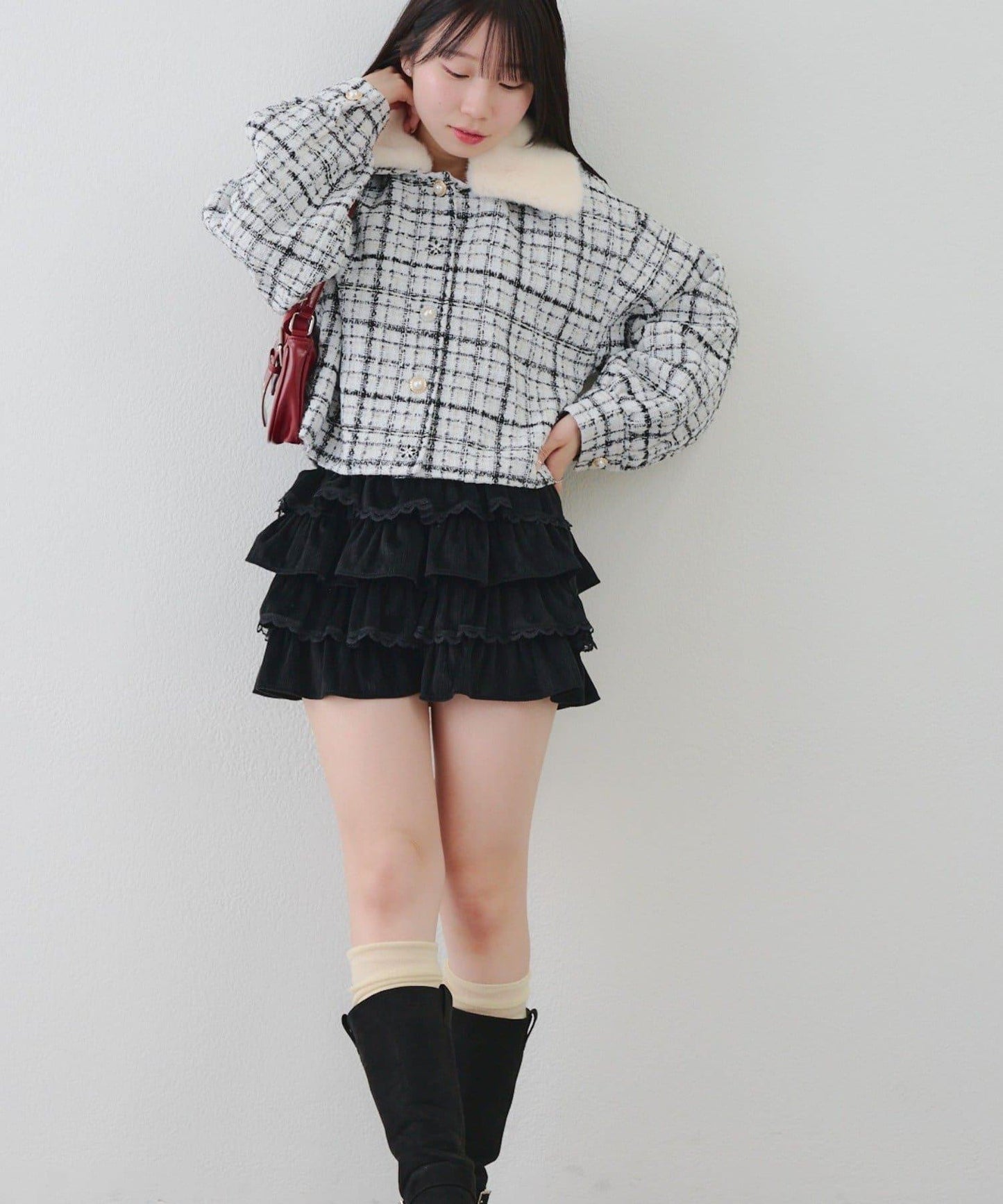 【RMAF】亮片花呢多紐扣夾克