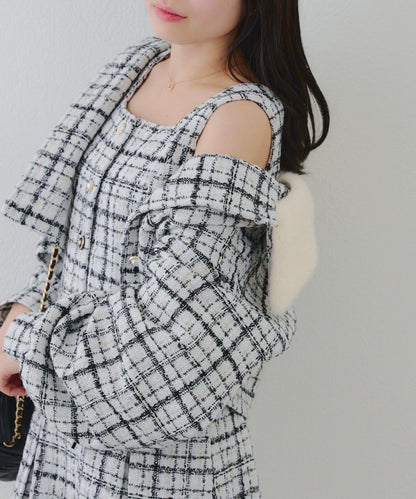 【RMAF】亮片花呢多紐扣夾克