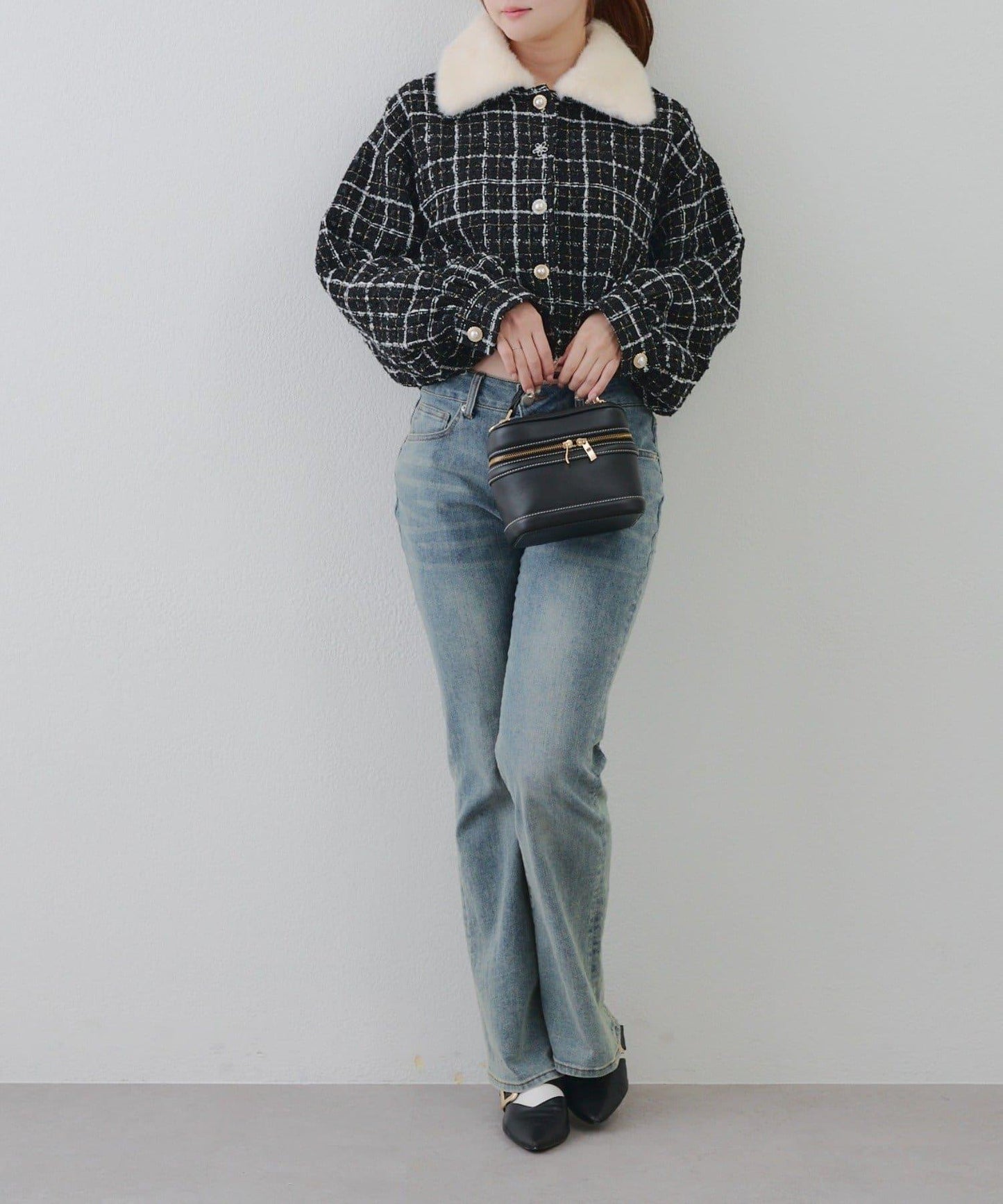 【RMAF】亮片花呢多紐扣夾克