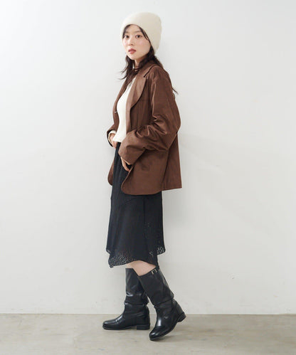 Kastane 蕾絲不對稱半身裙