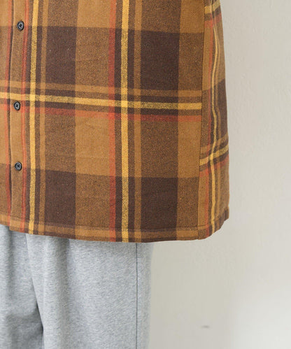 【男女同款】BM格紋加棉襯衫夾克