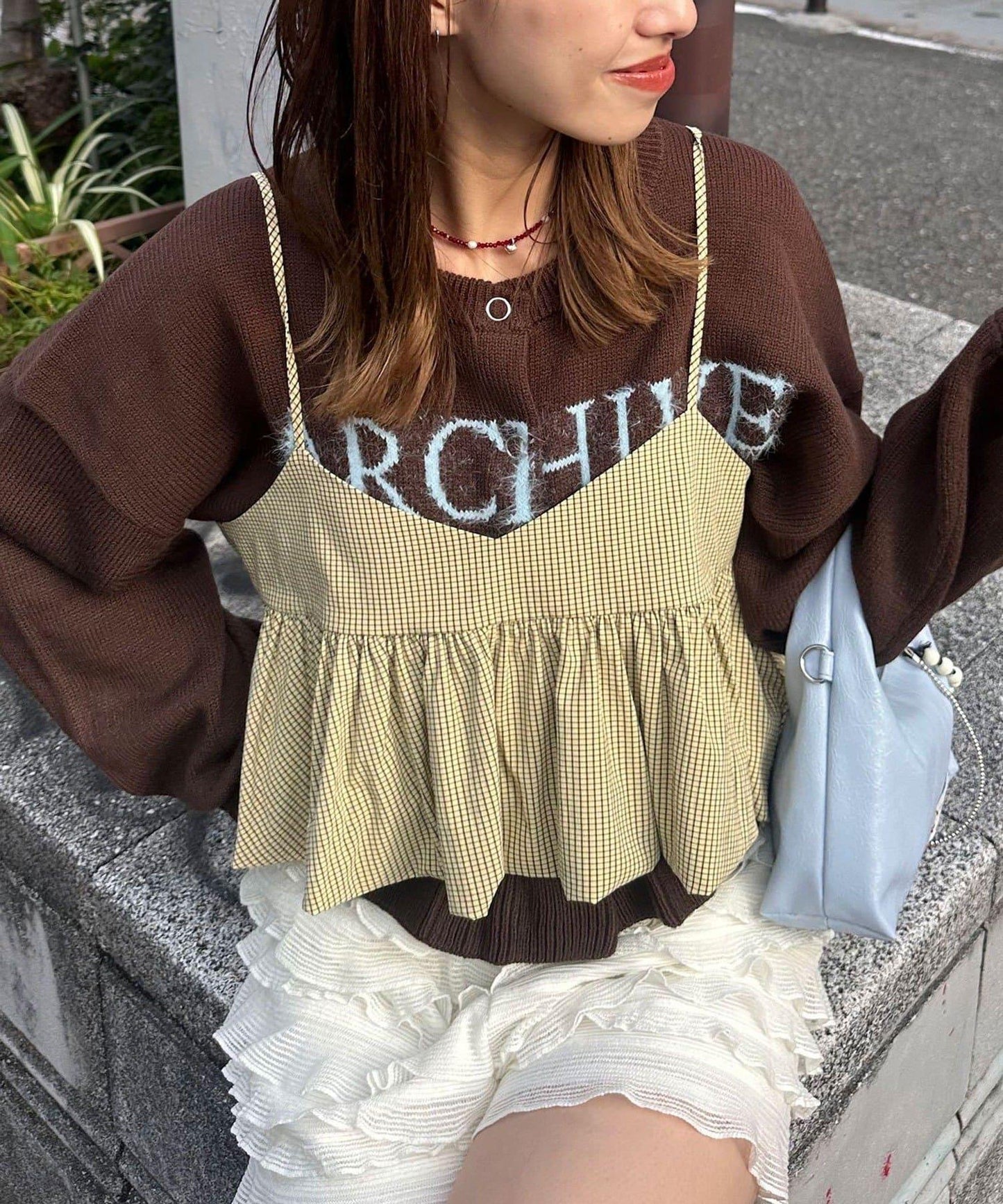 【Ciaopanic】泡泡袖荷葉邊吊帶上衣