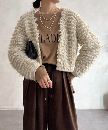 【DouDou】圈圈紗針織夾克