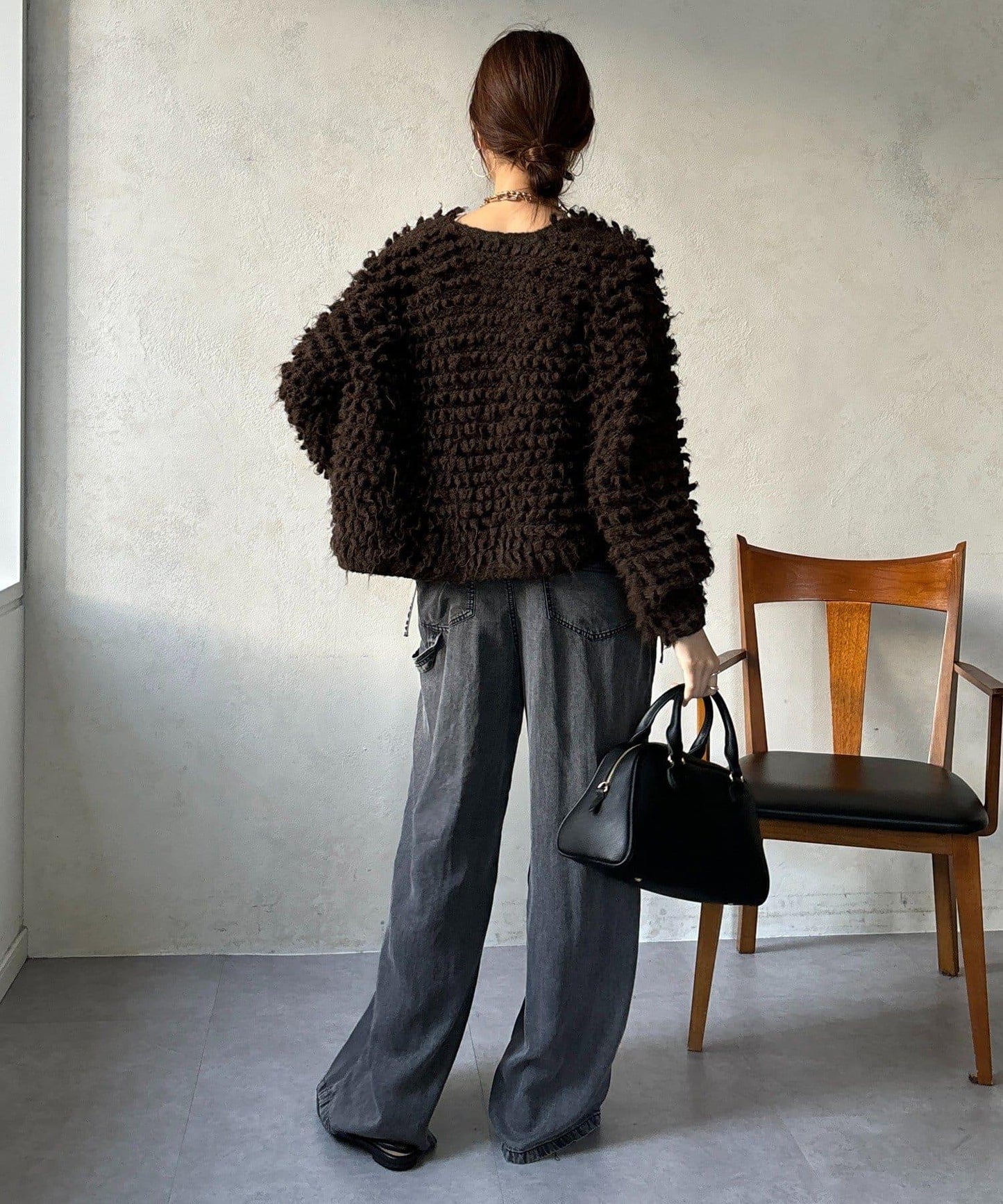 【DouDou】圈圈紗針織夾克