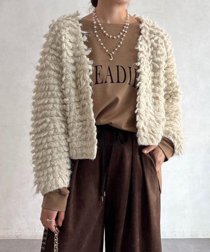 【DouDou】圈圈紗針織夾克