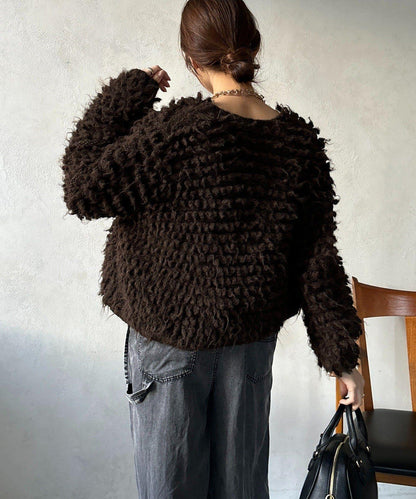 【DouDou】圈圈紗針織夾克