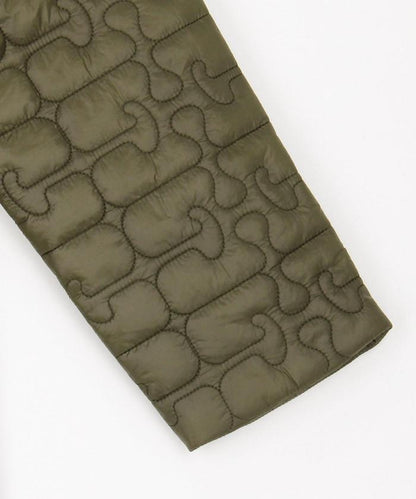 亮面絎縫中長夾克帶荷葉邊 / W0964 / W0965