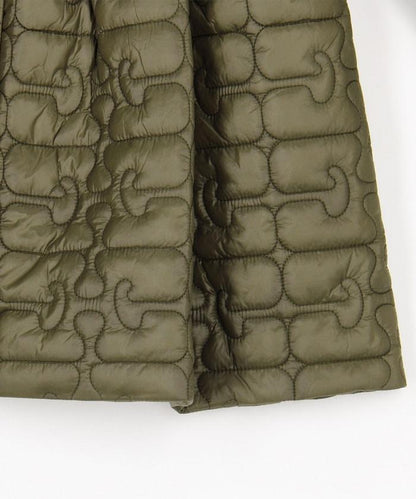 亮面絎縫中長夾克帶荷葉邊 / W0964 / W0965