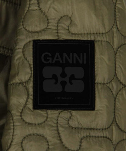 亮面絎縫中長夾克帶荷葉邊 / W0964 / W0965