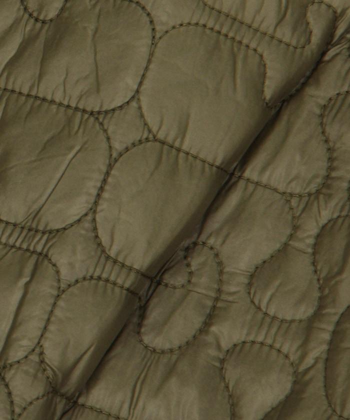 亮面絎縫中長夾克帶荷葉邊 / W0964 / W0965