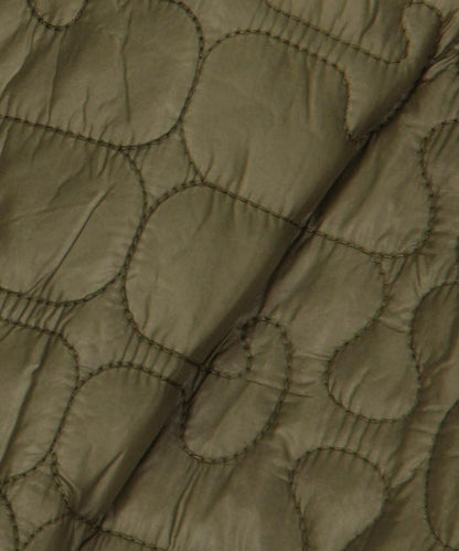 亮面絎縫中長夾克帶荷葉邊 / W0964 / W0965