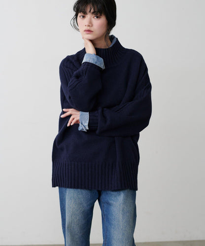 羊毛&再生聚酯混紡針織衫