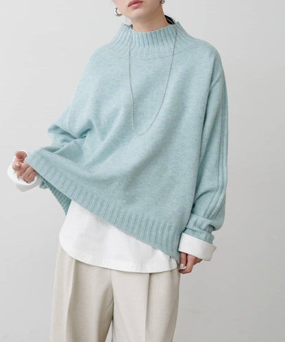 羊毛&再生聚酯混紡針織衫