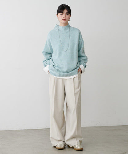 羊毛&再生聚酯混紡針織衫